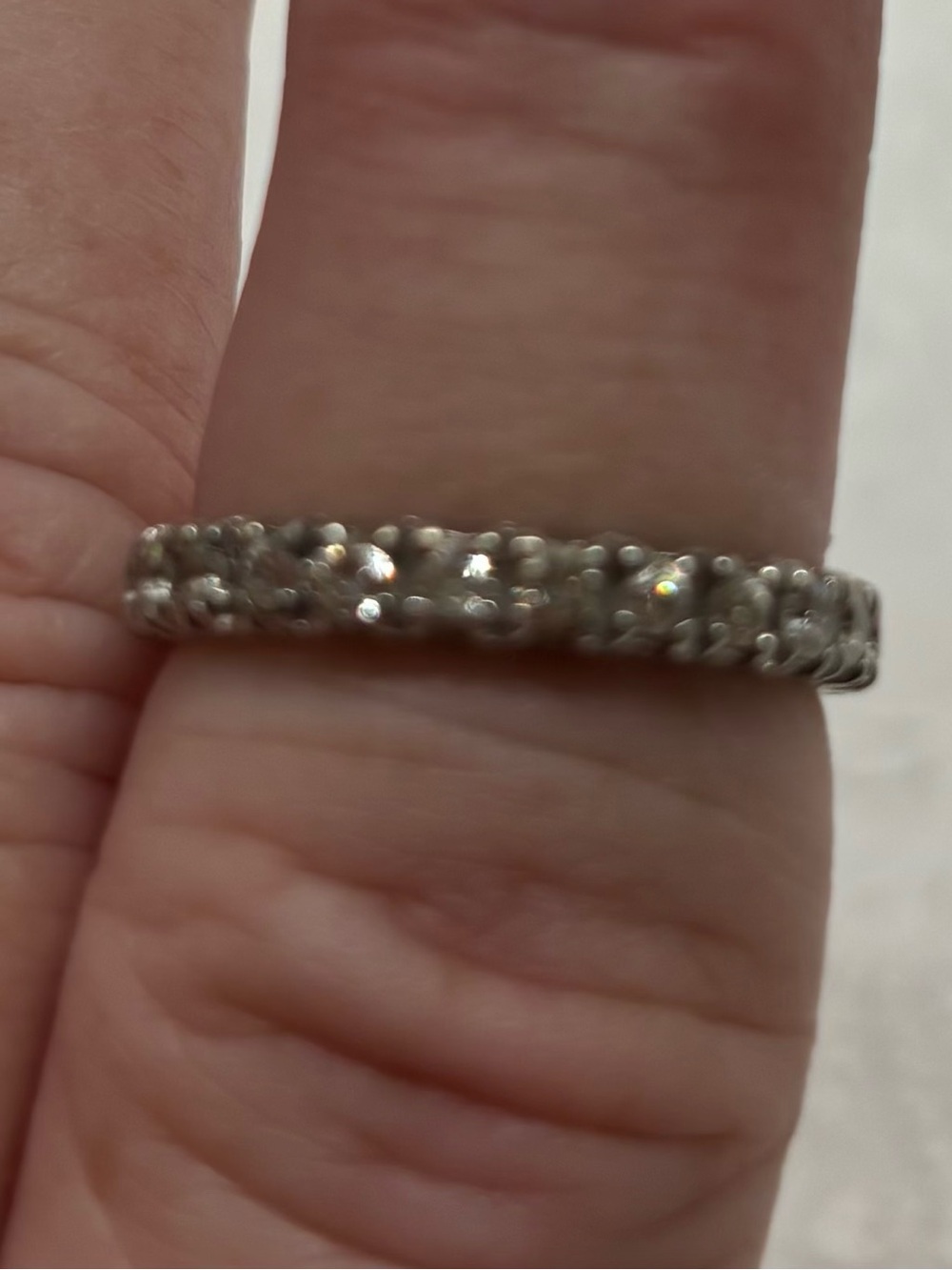 Eternity diamond ring